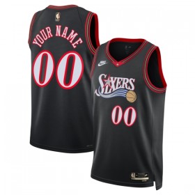 Dres Philadelphia 76ers Prilagođeni Nike 2025-26 Classic Edition Crno Swingman